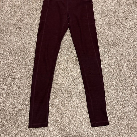 Victoria's Secret Burgundy Leggings - Picture 2 of 6
